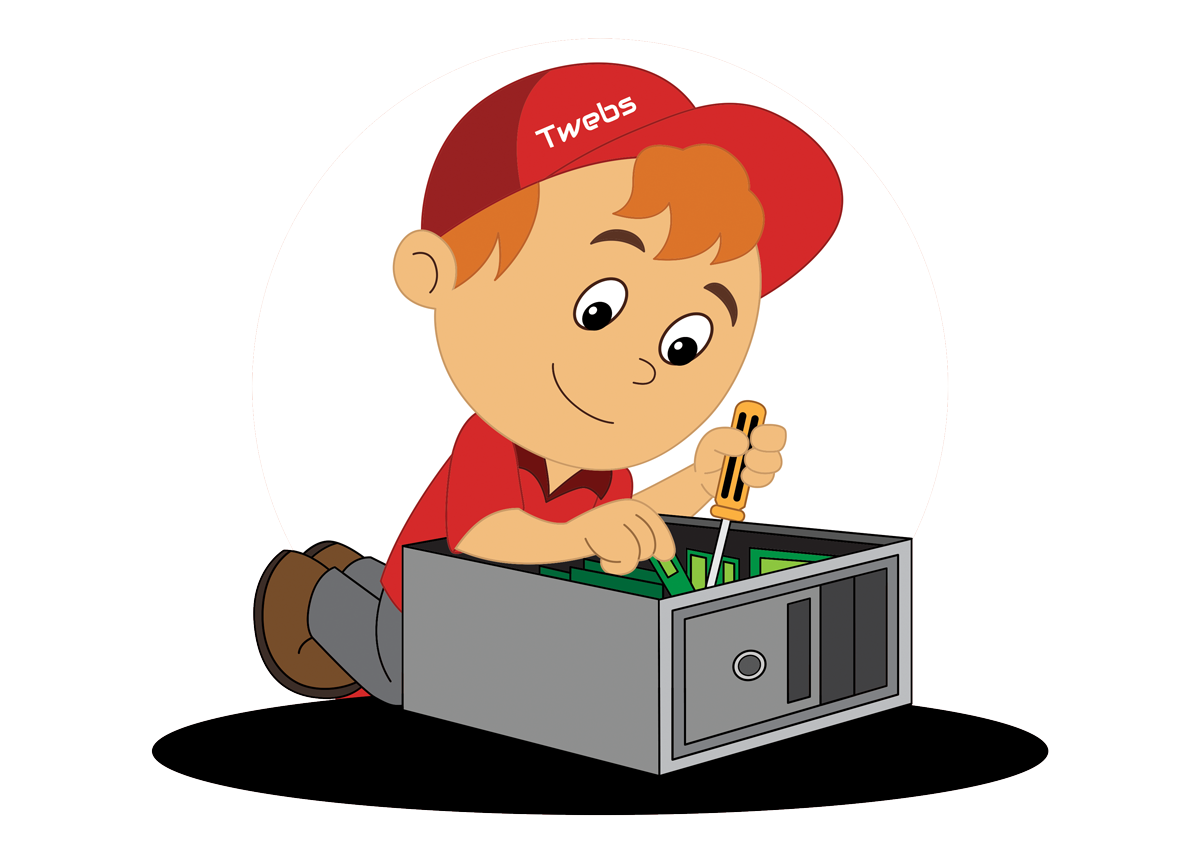 Twebs korjaa tietokonetta